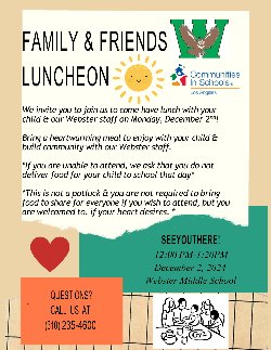 Family and Friends Luncheon